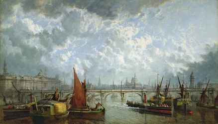 Waterloo-Brücke von der Themse aus